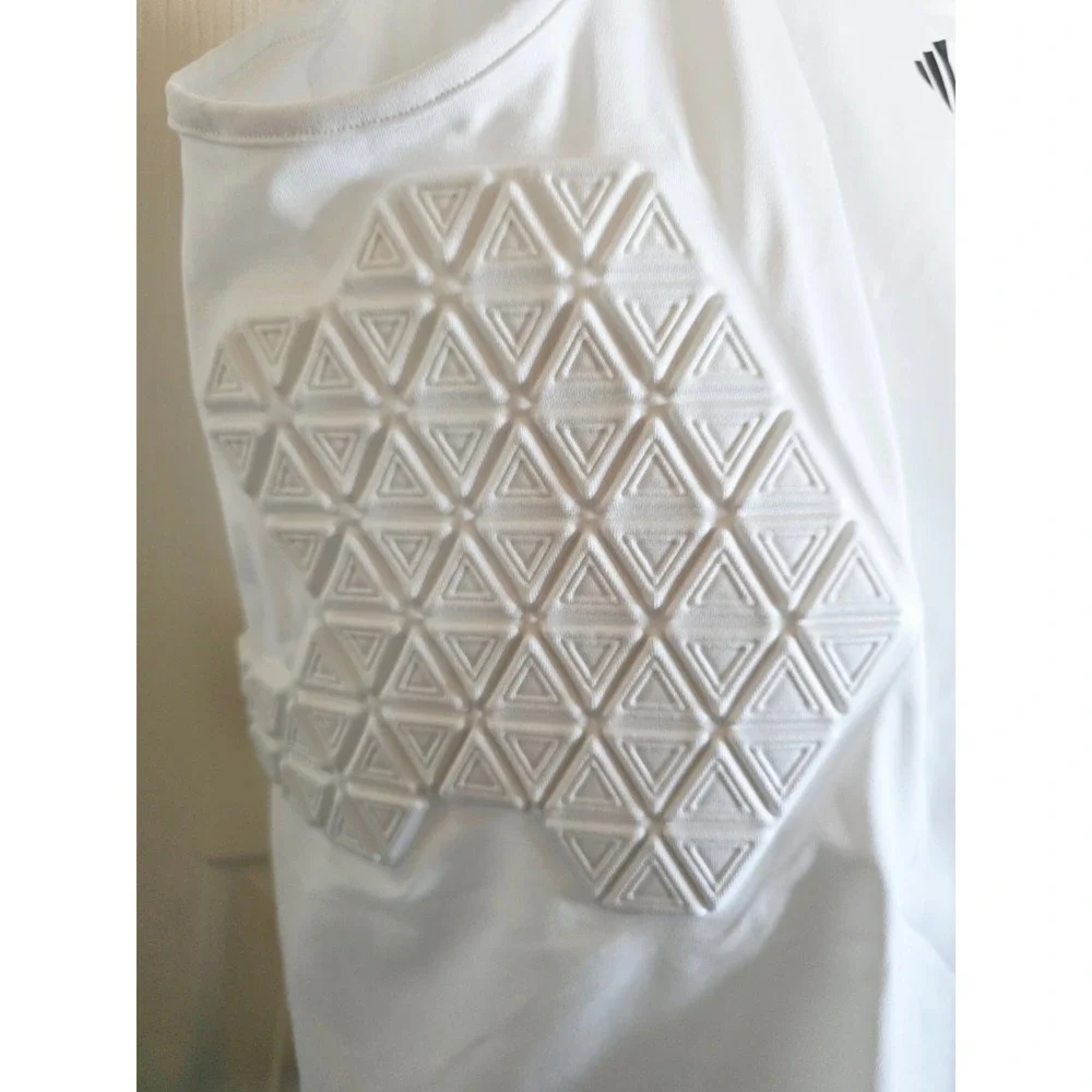Adidas Men's Compression Tank Top White AEROREADY Padded 2XL Football NWT RV $80